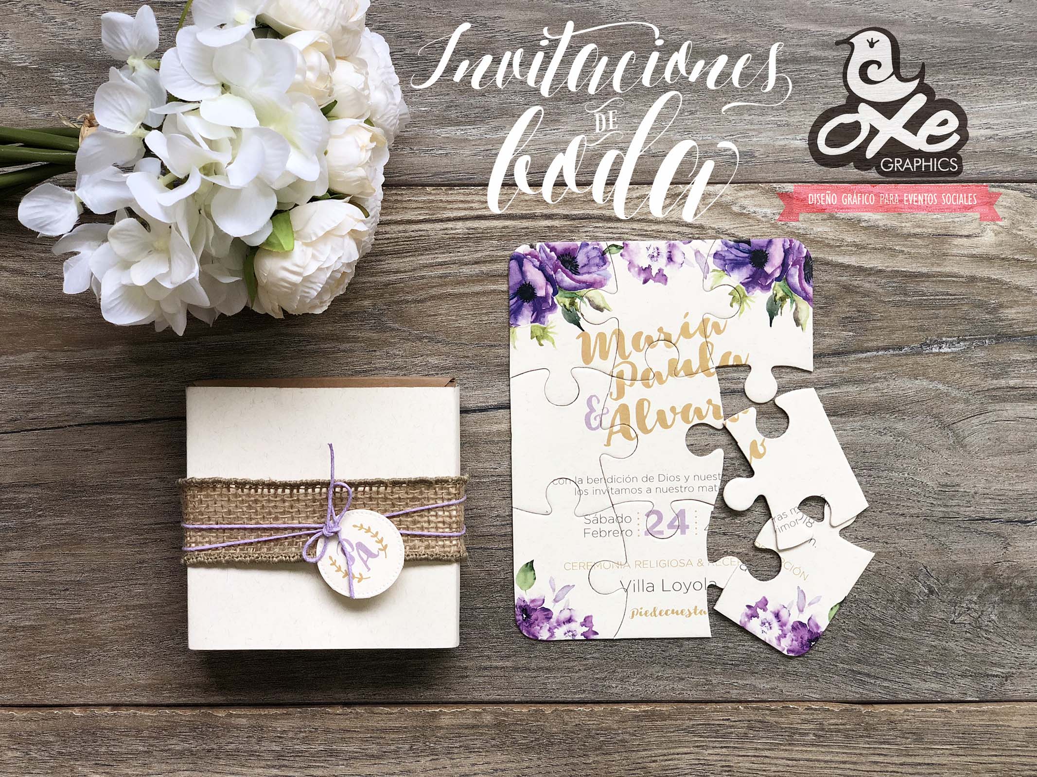 VER CATALOGO DE TARJETAS DE INVITACIÓN PARA BODAS - OXEGRAPHICS